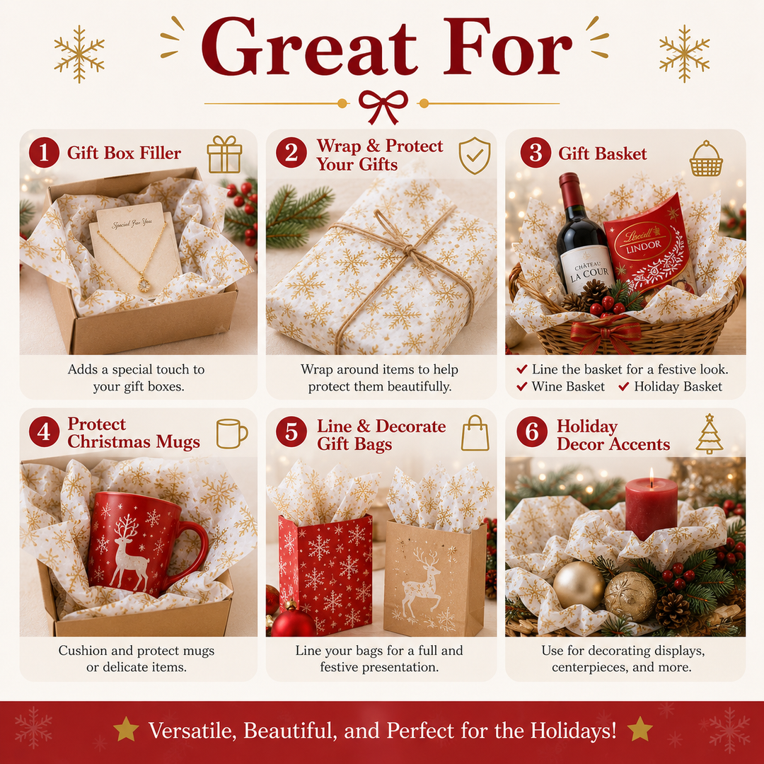 Christmas Tissue Paper – Available in 7 Styles