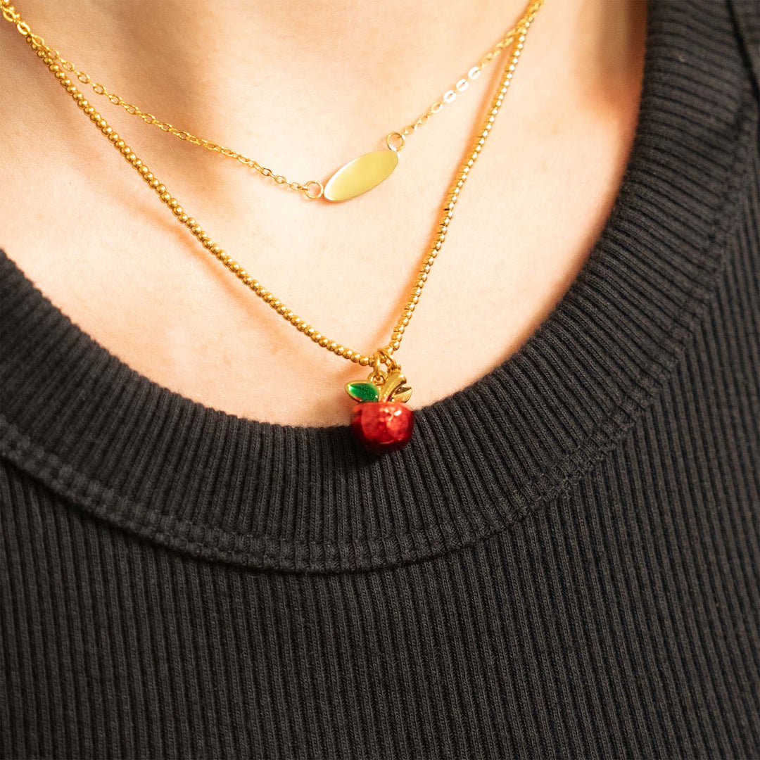 18K Gold Stainless Steel Apple Fruit Charm