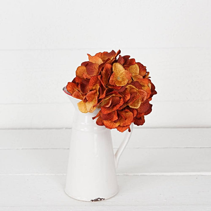 32006-11inLx5inD Hydrangea Head-ORANGE