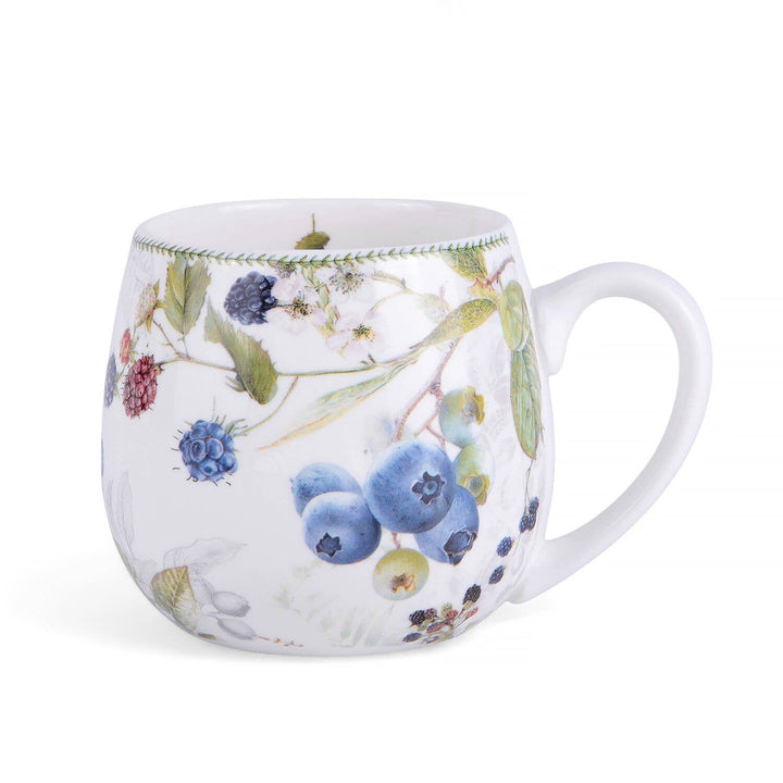 Wild Berries Porcelain Big Belly Mug in Gift Box