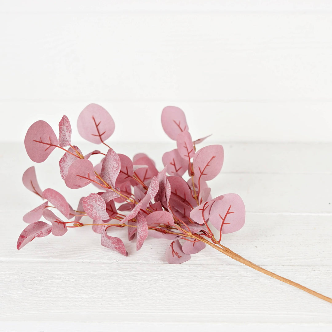 530325- 20inL Plum Silver Dollar Leaves Bush-