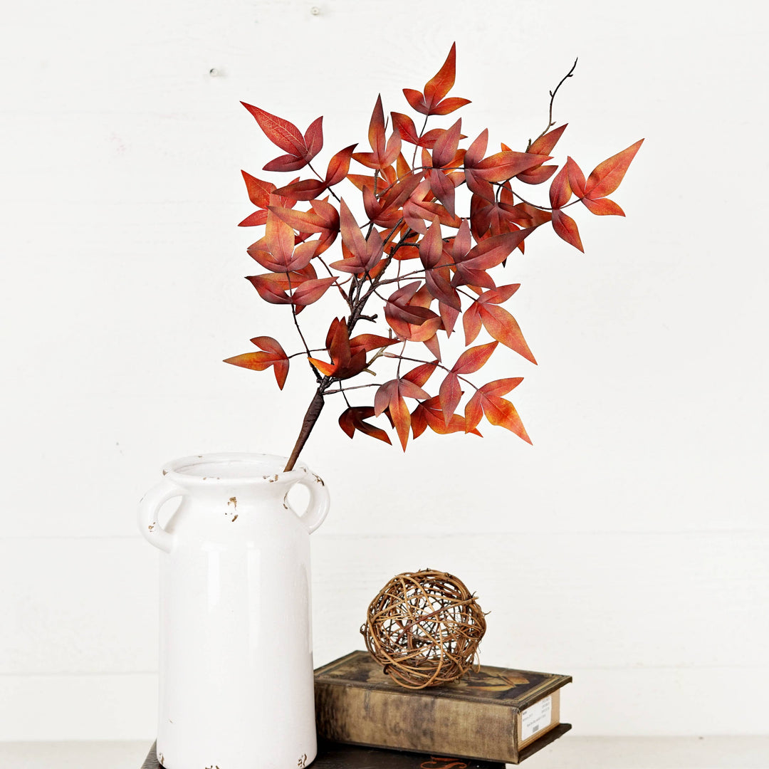530655- 24in Spray-Dark Burgundy Japanese Maple Leaves