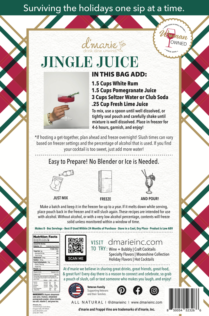 Jingle Juice Cocktail - Ready-To-Freeze Cocktail