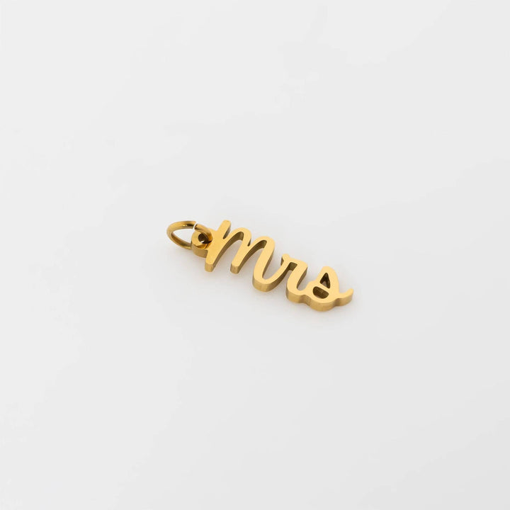 18K Gold PVD Stainless Steel Mrs Charm