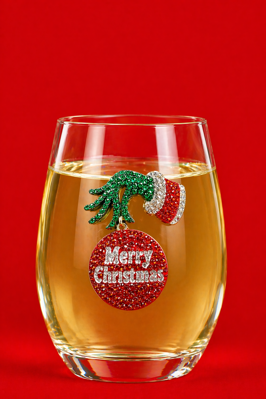 Grumpy Christmas stemless