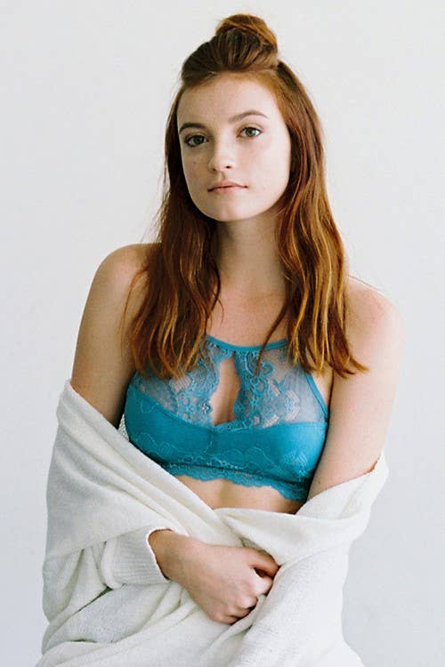 High-neck Lace Bralette
