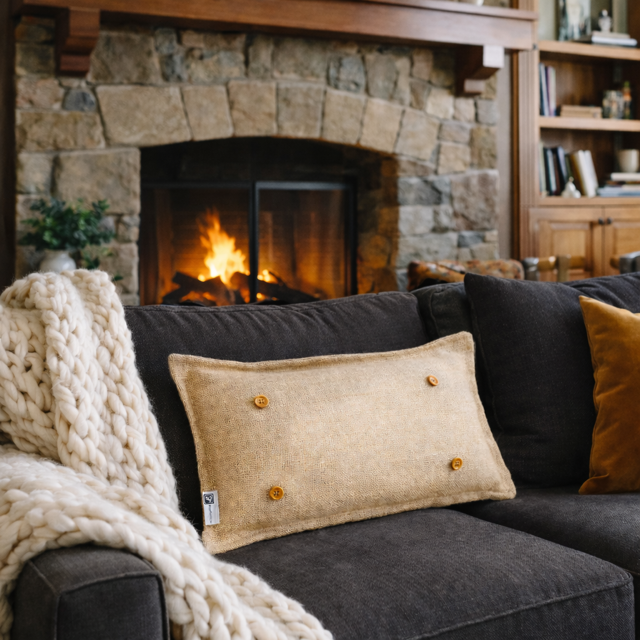 BURLAP: PILLOW ONLY (with insert)