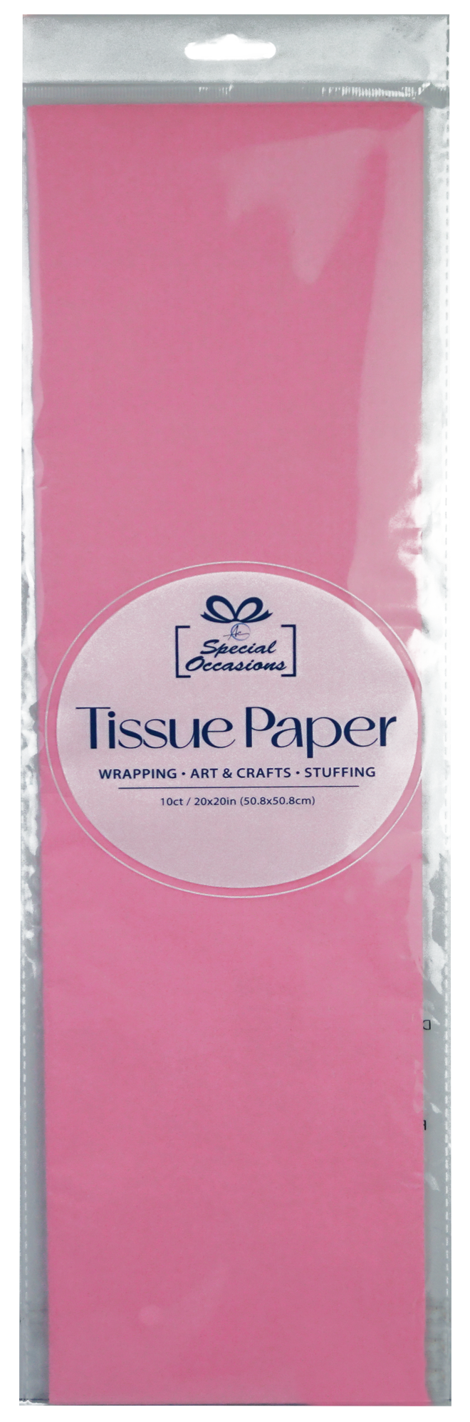 Gift Tissue Paper, 20x20in, 10 Sheets, Available in 18 Color