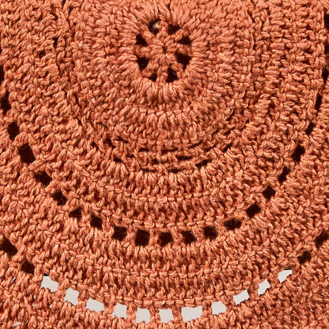 Addison Crochet Table Runner 36" L - Sienna