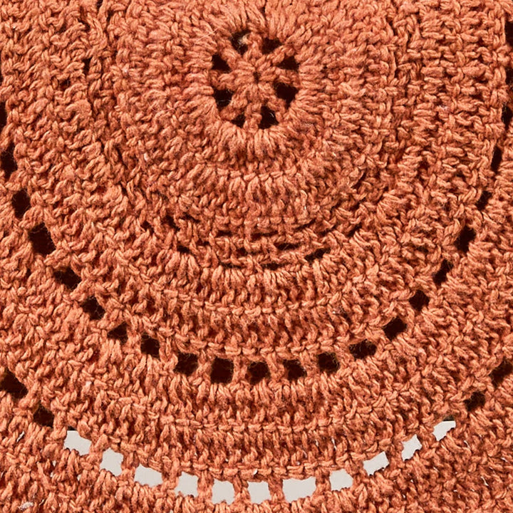Addison Crochet Table Runner 36" L - Sienna