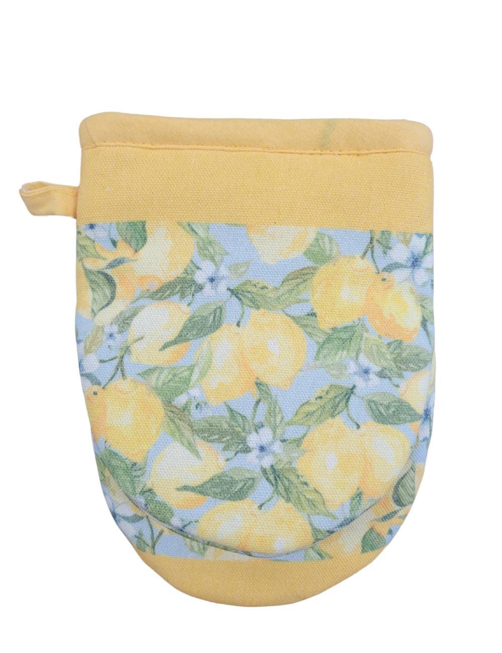 "Lemon Zest" Floral-Themed Grabber Mitt