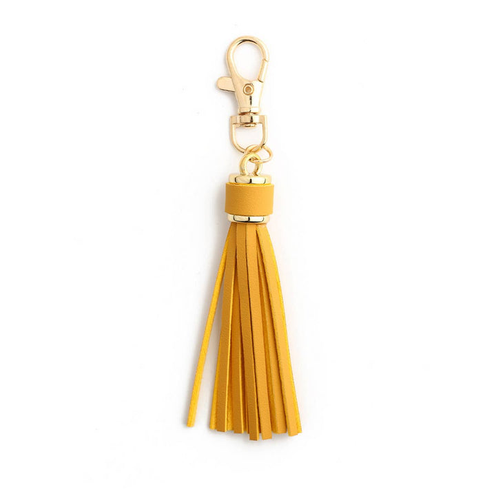 TASSEL LEATHER KEYCHAIN ACCESSORY_CWMM1284