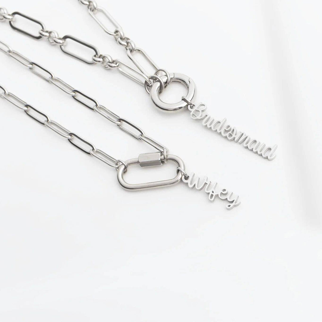 18K Gold PVD Stainless Steel Wifey or Bridesmaid Charms
