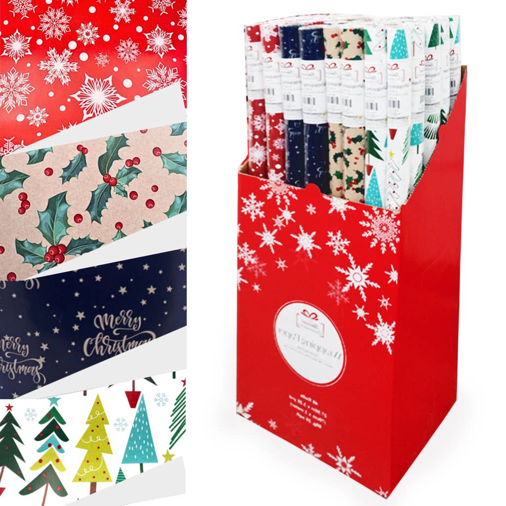 Christmas Wrapping Paper Roll 70cm x 3m – 48 Rolls/PDQ