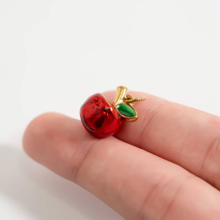 18K Gold Stainless Steel Apple Fruit Charm