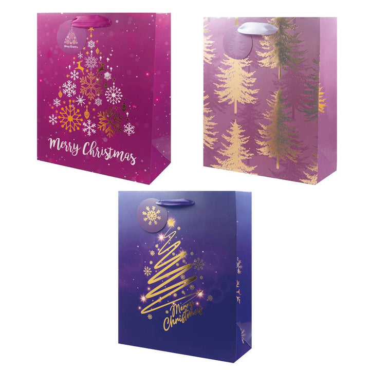 Christmas Gift Bag with Ribbon Handles (2 Sizes)