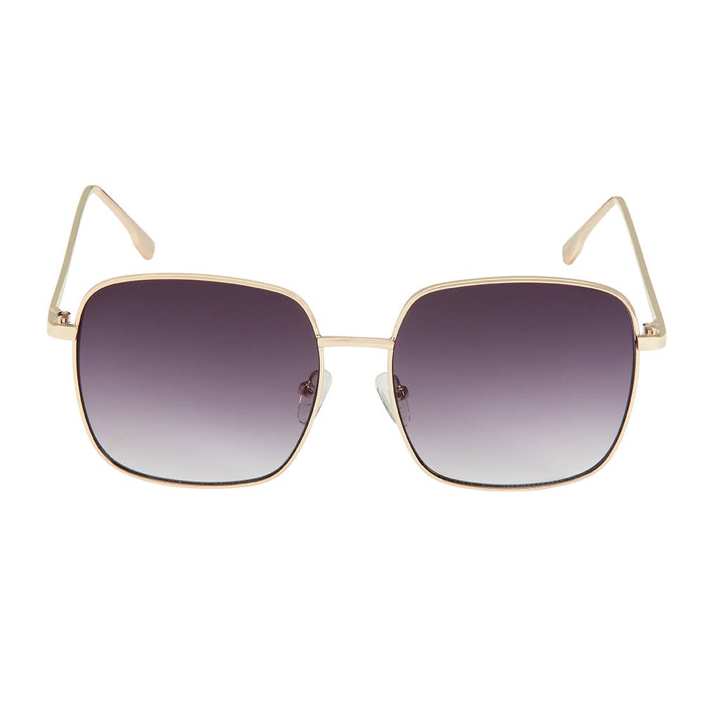1300-NEW- Jade- Fancy Metal Square Sunglasses