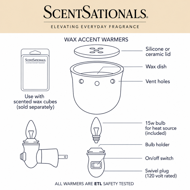 Destiny Mini Accent Fragrance &amp; Wax Electric Warmer