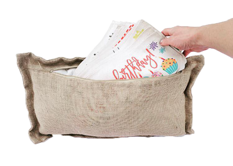 BURLAP: PILLOW ONLY (with insert)