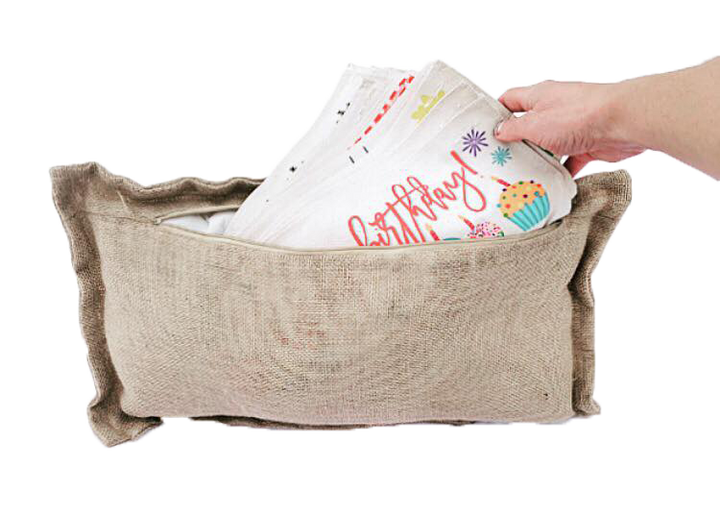 BURLAP: PILLOW ONLY (with insert)