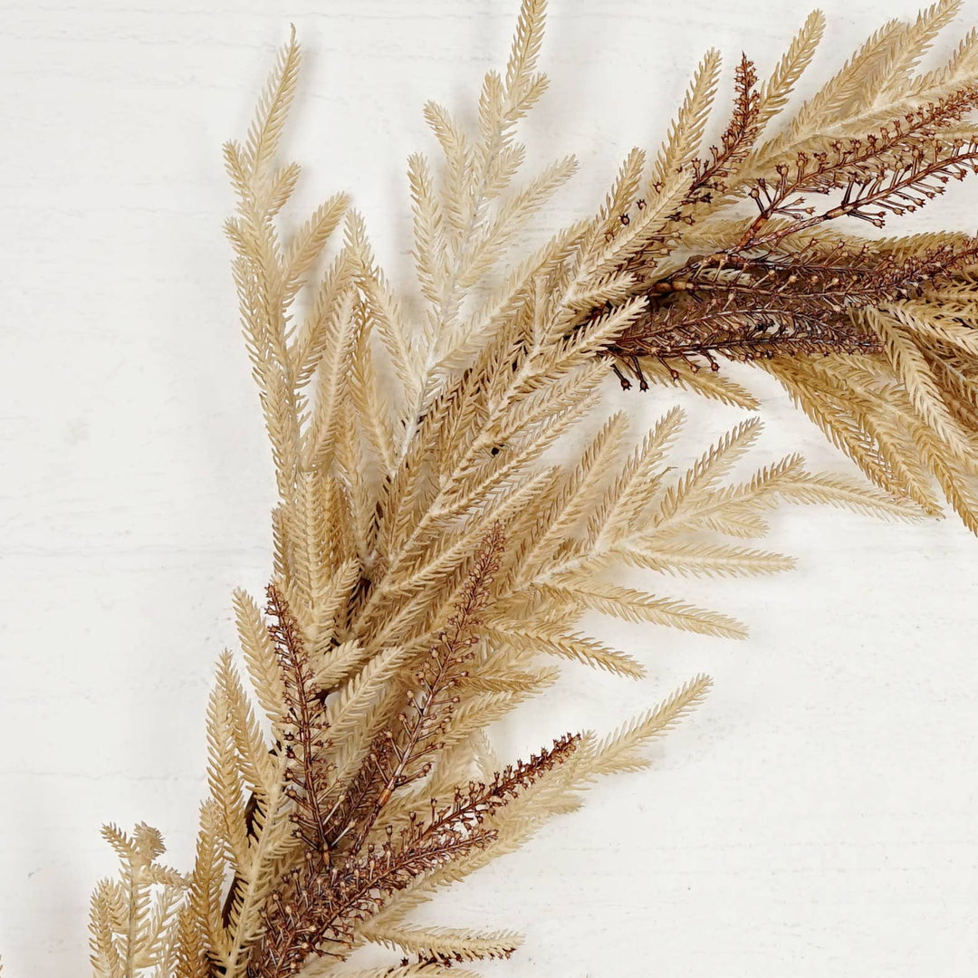 511281- 4ft Garland-Beige Brown Soft Touch Norfolk Pine