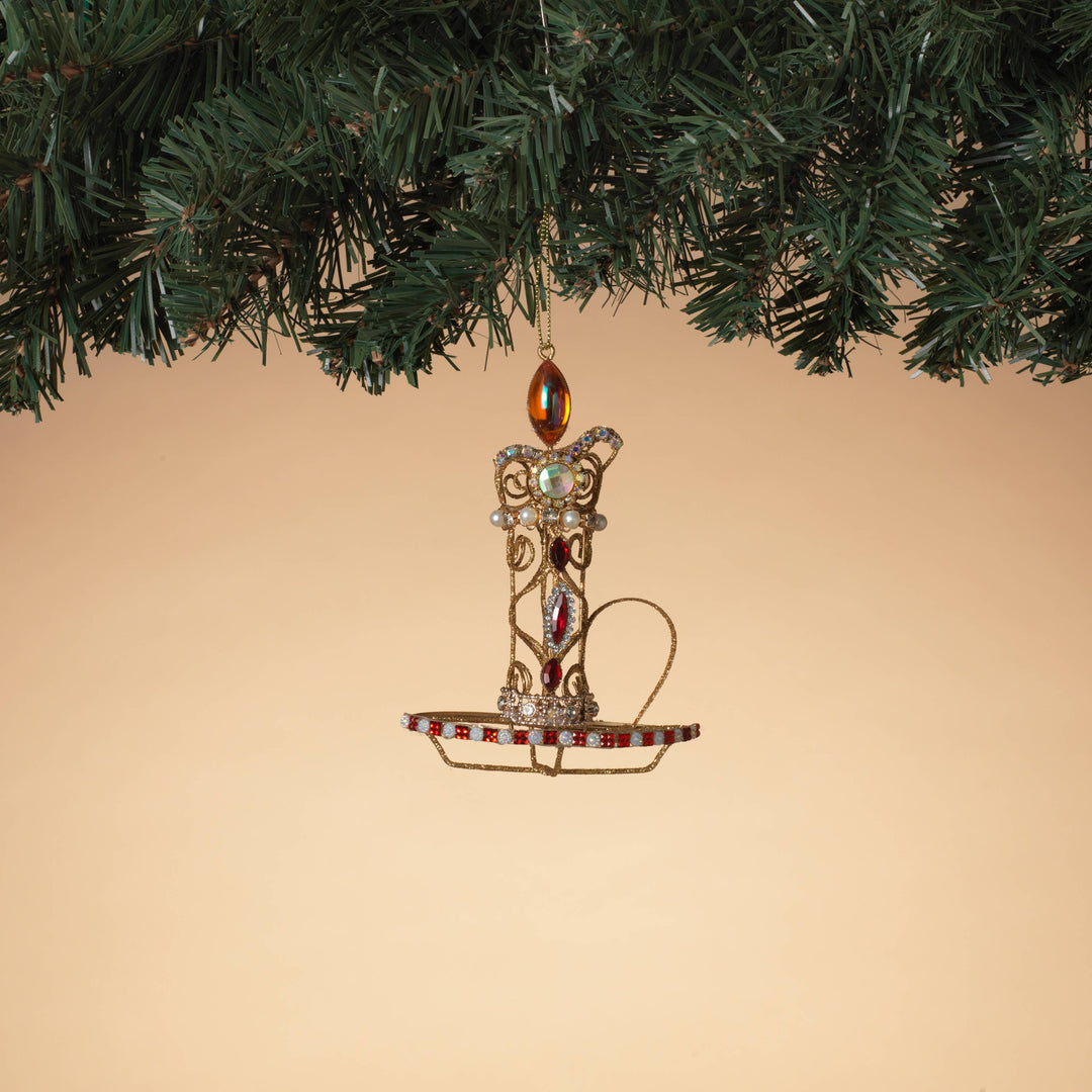 Last Call 5"H Wire Candle Ornament