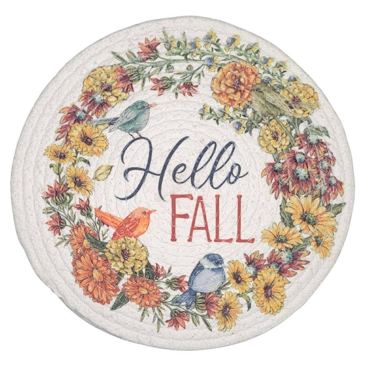 "Pumpkin Spice" Braided Round Placemats