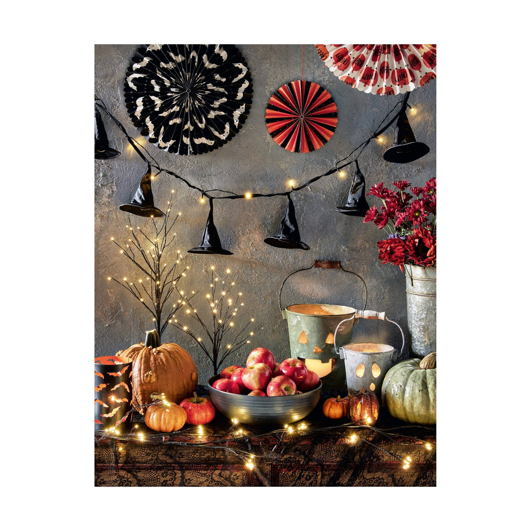 Halloween Paper Fan Decor Set of 3 Multi