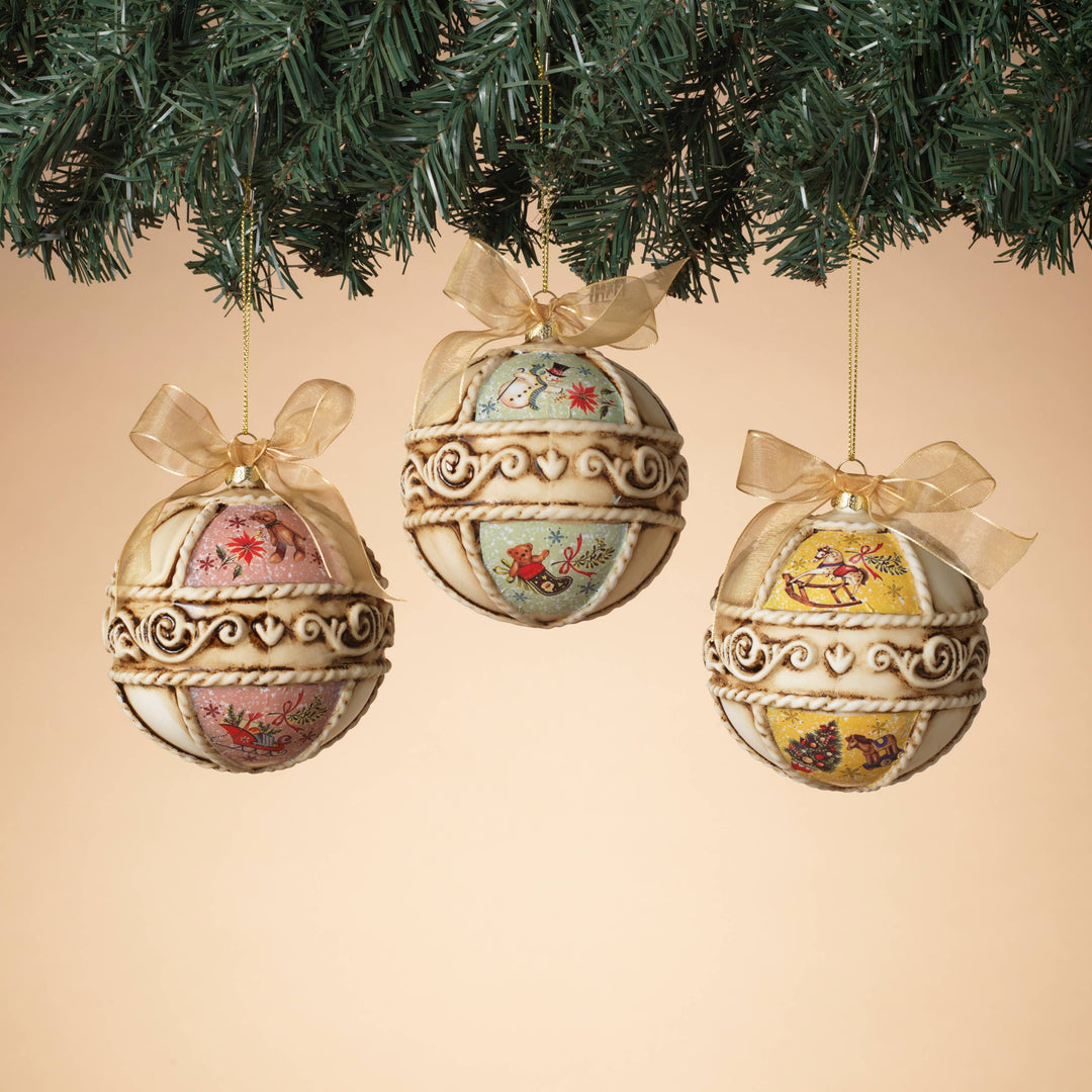 Last Call 4.5"H 100MM Glass Ball Ornamen