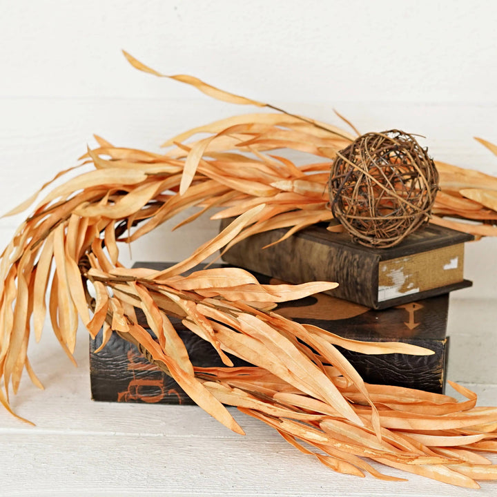 29561- 4.5ft Garland-Foam Willow Leaves-Autumn