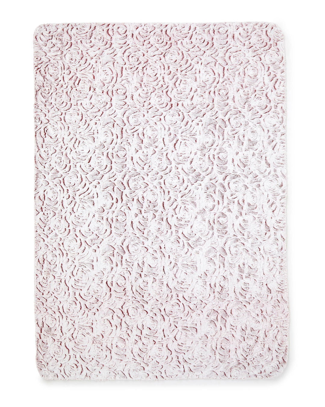 "Rose" Faux Fur Plush Throw Blanket - 50"x70"